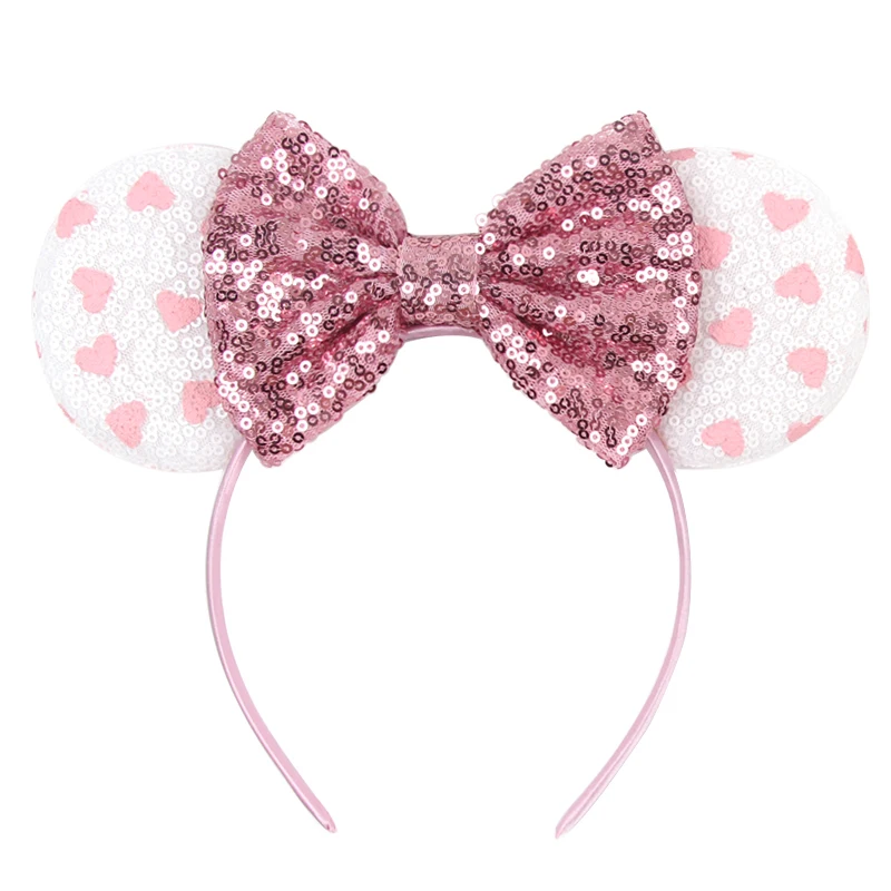 Children's Finger Toothbrush Glitter Christmas Hair Bows Minnie Mouse Ears Headband Girls 5'' Bow sequin Hairband Holiday Party Cosplay Adult/Kids Gift baby glasses Baby Accessories