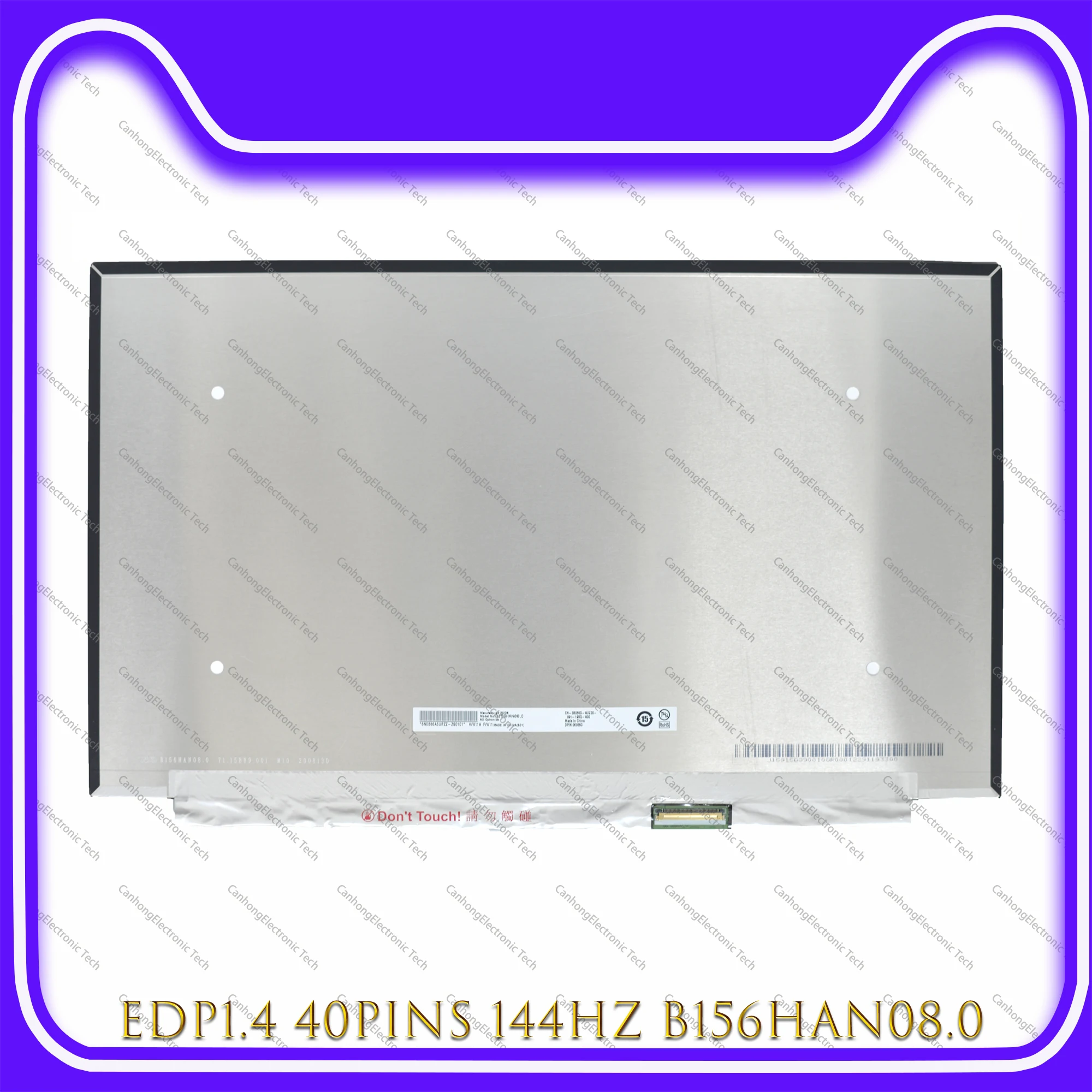 

15.6'' laptop LCD Screen Display Panel B156HAN08.2 B156HAN08.0 B156HAN08.3 FHD 1920*1080 144Hz IPS matrix 40 pins 72% NTSC