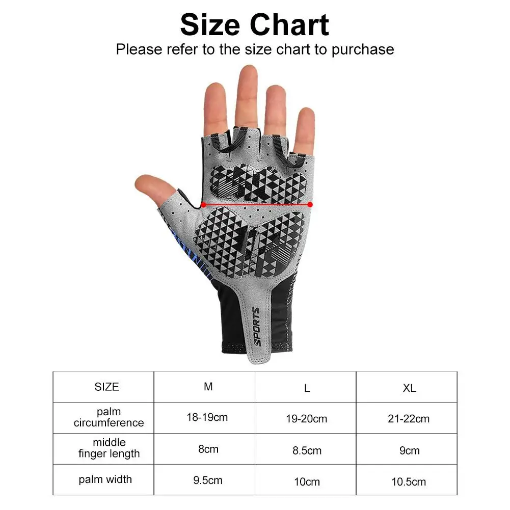 Men Cycling Gloves Breathable Sweat Absorption Non-slip Half Finger Fitness Weightlifting Gloves GEL MTB Bicycle Riding Gloves 6