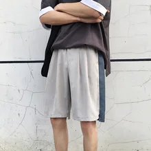 Разборчивые летние однотонные повседневные мужские шорты в стиле пэчворк, мужские пляжные шорты, брендовая одежда, мужские шорты 4XL 5XL