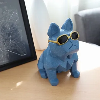 

Cute Coin Bank Box Piggy Bank Resin Dog Figurine Home Decorations Coin Storage Box Holder Toy Money Box Dog for Kids Child Gift