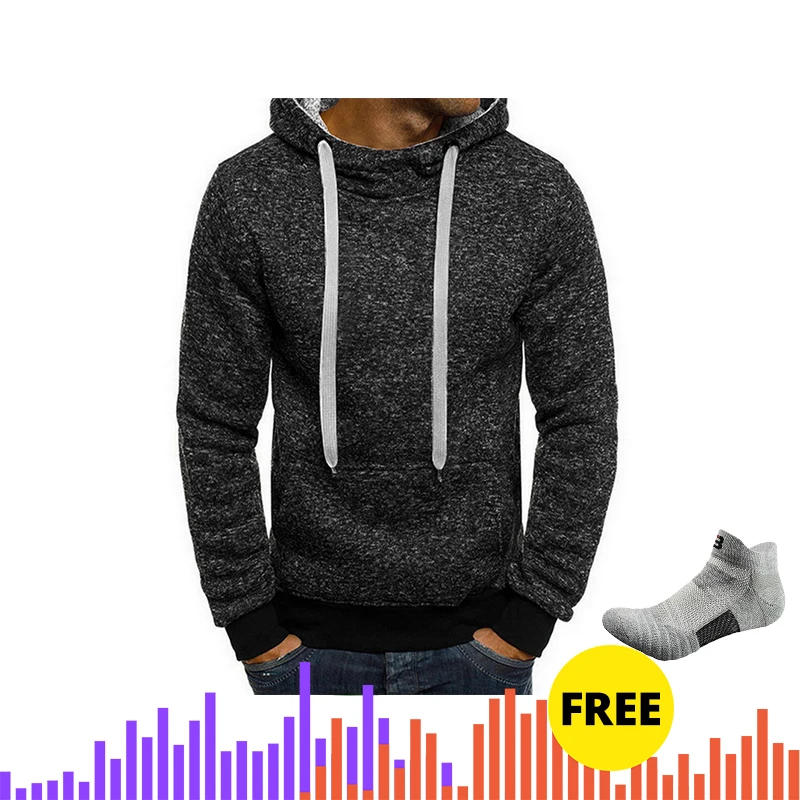 style 1 dark gray Мужская Спортивная повседневная одежда на молнии модные жаккардовые толстовки с капюшоном флисовая куртка осенние толстовки осеннее зимнее пальто мужская Толстовка - Цвет: style 1 dark gray
