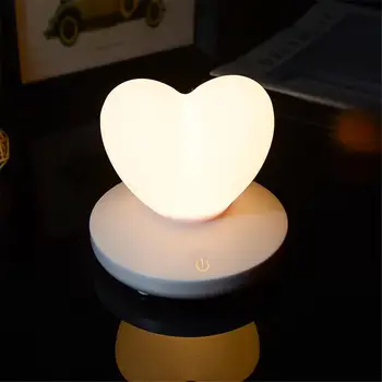 

Valentine's Day Decoration USB Silicone Touch Desk Lamp Led Love Children's Room Night Light Children Kids Living Room Bedroom