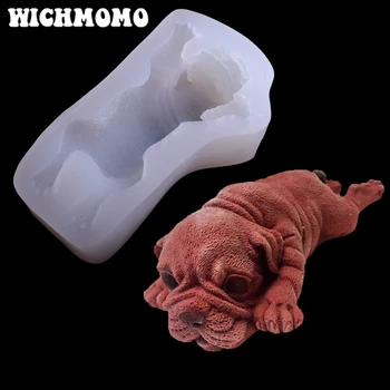 

2019 New 1PCS Shar Pei Charms Pendant Craft DIY UV Resin Liquid Silicone Molds for Earring Necklace Decorations Making Jewelry