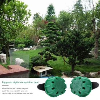 

50Pcs Garden Sprinklers Dripper Irrigation Adjustable Micro Flow 8-hole Drippers for Home Balcony Gardening Ornaments