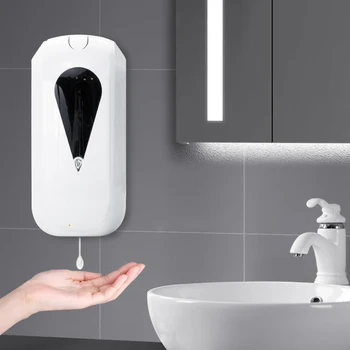 

Automatic Hand Dispenser with Body Temperature Thermometer- Large Touchless 1200ml Capacity Spray Hands Free Wall Mount