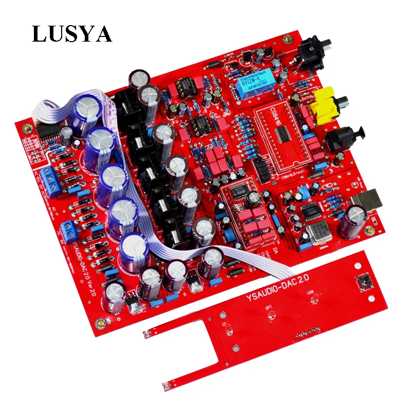  Lusya PCM1794/PCM1798 CS8416 DAC de Audio de fibra óptica coaxial usb decodificador de audio de 24b
