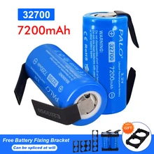 

PALO 7200mAh 3.2V 32700 LiFePO4 Battery 32700 35A Continuous Discharge Maximum 55A High power battery+Nickel sheets