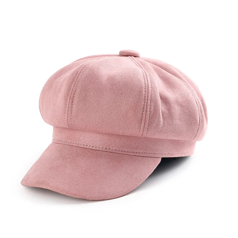 Hot Sale New Warm Solid Berets For Women Outdoor Adjustable Female Autumn Winter Casual Lady Cap Hat_voghion.com