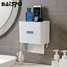 BAISPO портативный держатель для туалетной бумаги настенный диспенсер для туалетной бумаги для ванной комнаты, домашняя тканевая мыльница, аксессуары для ванной комнаты