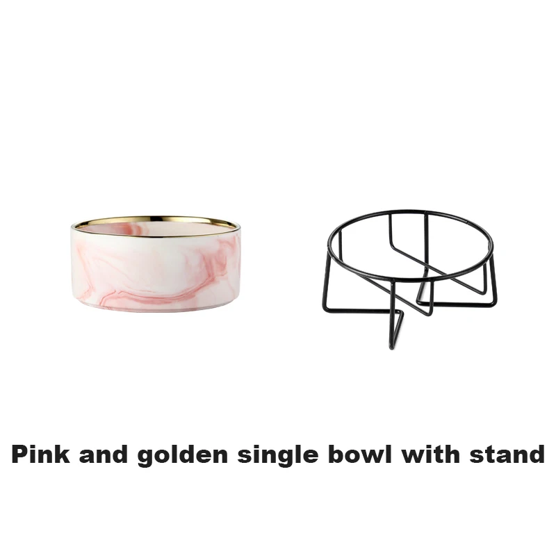1 pink gold bowl set