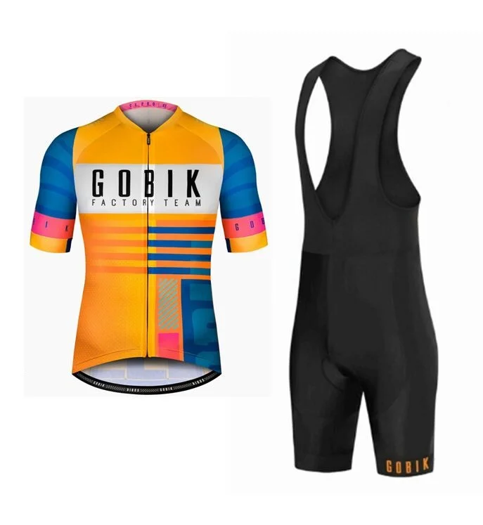 GOBK Лето Велоспорт Джерси наборы мужской костюм MTB шоссейные велосипеды велосипедная Одежда для горного спорта Pro кофта для велоспорта Ropa Ciclismo - Цвет: Cycling Sets