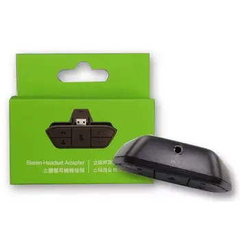

Black Stereo Headset Adapter Headset A-udio Adapter Headphone Converter For M-icrosoft X-box Wireless Game Controller r25