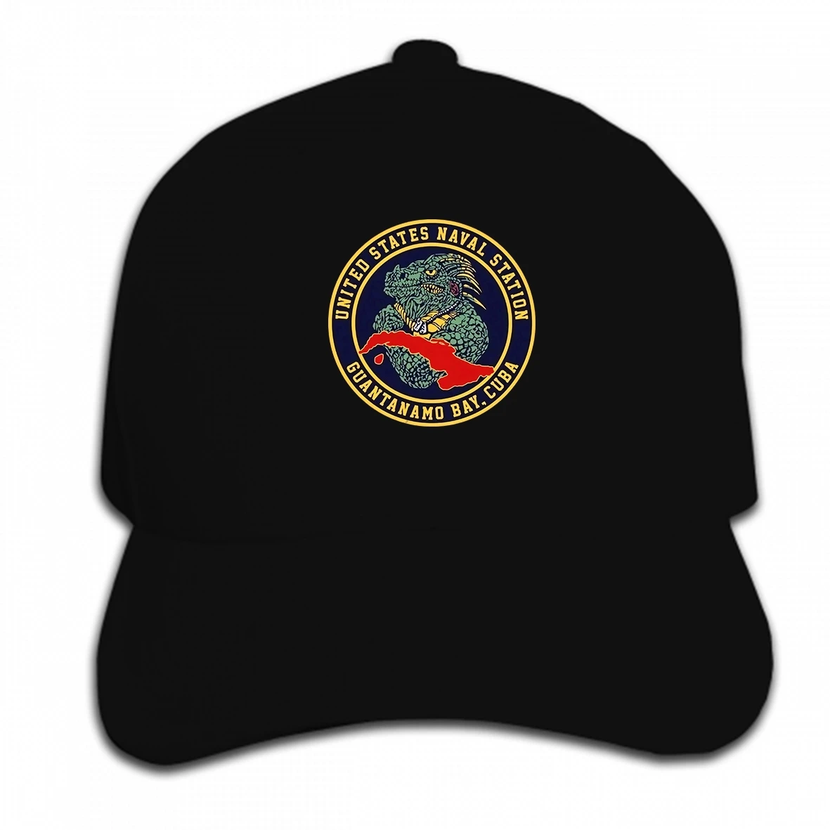 

Print Custom Baseball Cap UNITED STATES NAVAL STATION GUANTANAMO BAY CUBA Hat Peaked cap