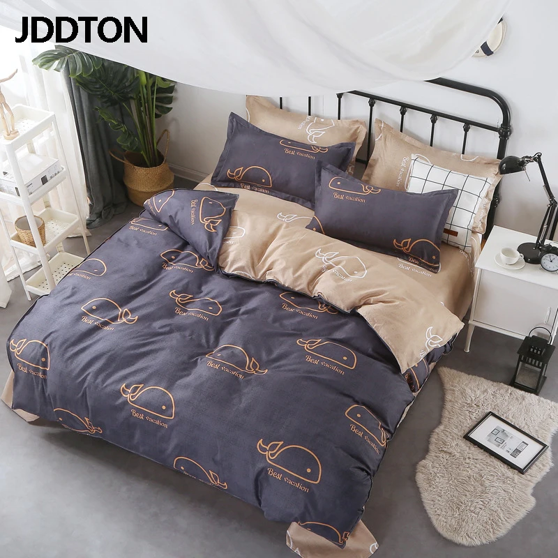 Jddton Classical Style Bedding Set Ab Side Colorful Pattern Bed