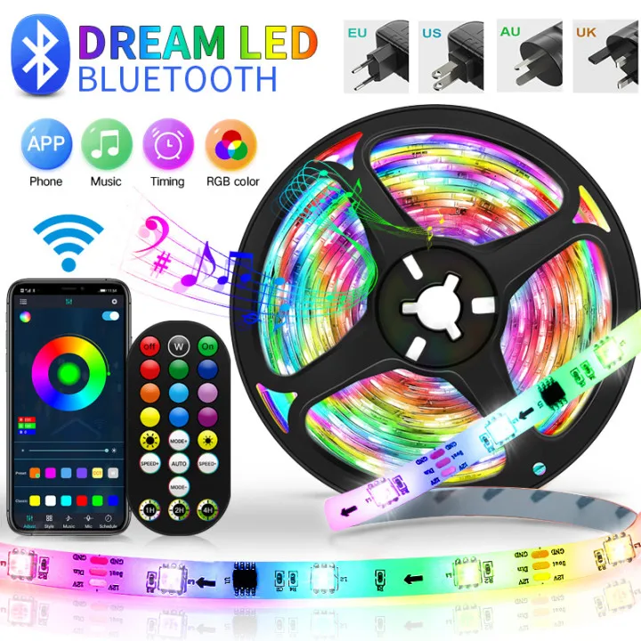 Светодиодная ленсветильник 5-20 м Bluetooth 5050 WS2811 RGB | Освещение
