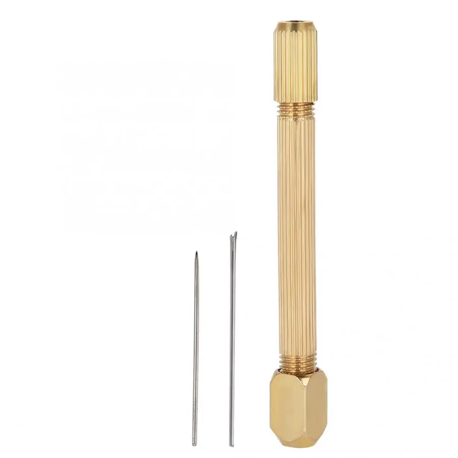 Инструменты для изготовления стальной игла для протягивания нити+ медный держатель для кружева зажим для парика делая инструменты