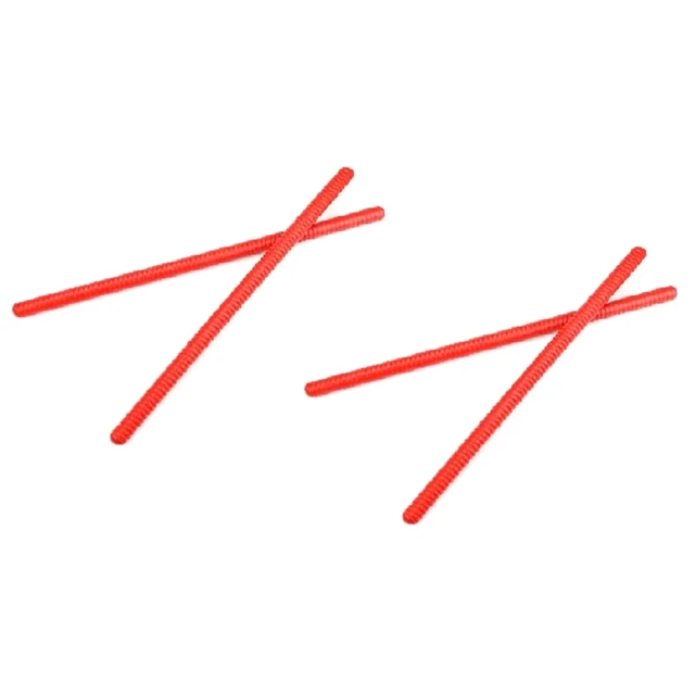 4 Pcs Rhythm Stick Learning Toys Wooden Threaded Claves Musical Percussion Instrument Rhythm Sticks Kids Toy