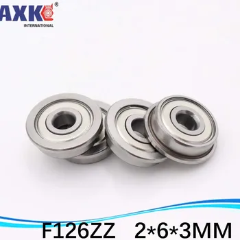 

10pcs Free Shipping Flange Bearing Thin Wall Deep Groove Ball Bearings F692ZZ 2*6*7.5*3*0.8 Mm Inch Bearing AXK Steel Ra 0.8 *