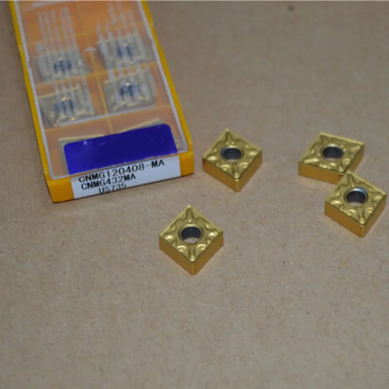 

Copper Carbide Inserts Aluminum Set Equipment 100Pcs CNMG120408-MA US735