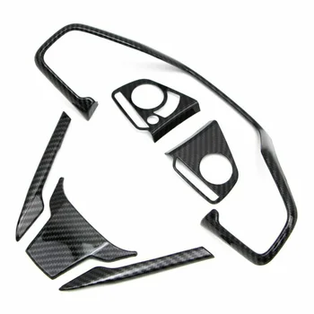 

Decoration Steering Wheel Cover Trim Carbon Fiber Style Parts Interior Pro Nice