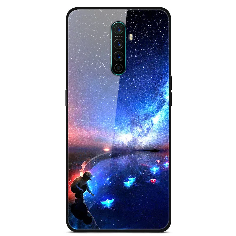 Для OPPO Realme X2 Pro Чехол из закаленного стекла чехол жесткая задняя крышка для телефона для OPPO Realme X2 Pro TPU бампер чехол s для RealmeX2 Pro