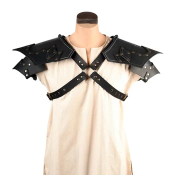 

Medieval Mercenary Knight Costume Pauldrons Norse Viking Harness Larp Paladin Shoulder Armor Post Apocalyptic Gear Props For Men