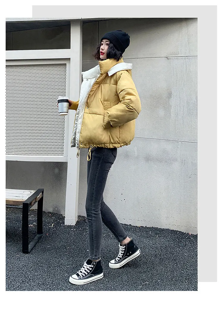 Горячая Распродажа зима Новая мода женщин Большой размер женщин короткий стиль зима корейская версия Новое Свободное пальто шляпа пальто 618