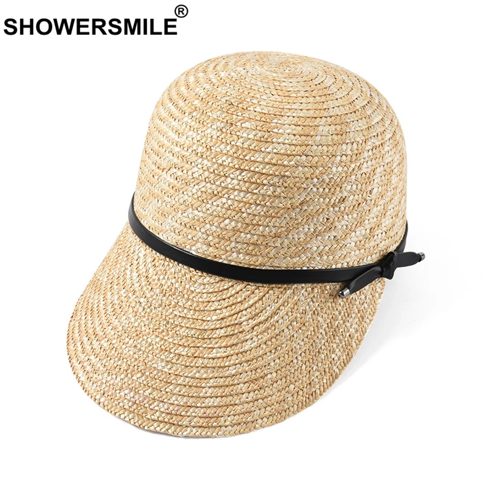 Шляпа SHOWERSMILE женская Соломенная Солнцезащитная пляжная бейсбольная уличная