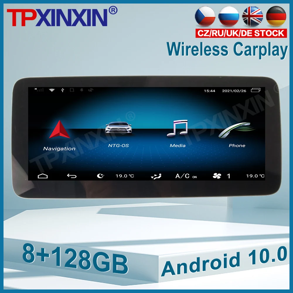 Android 10 For Mecerdes Benz SLK 2012 2013 2014 2015 Car GPS Navigation Built-in 8GB+128GB Multimedia With IPS Stereo Radio | Автомобили и