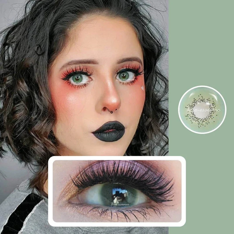 

2pcs Ocean Series Prescription Colored Contact Lenses for eyes Color Yearly Cosmetic Contact Lens Cosmetic Makeup UYAAI