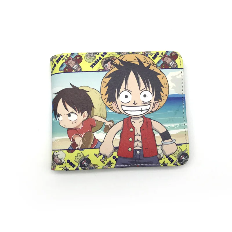 Anime Wallet One Piece Luffy /Fairy Tail Tokyo Ghoul Cartoon Wallet Men