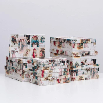 

A set of boxes 10 in 1 "New Year's cards", 36.5 x 26.5 x 12 - 23 x 13 x 3 cm 5300520