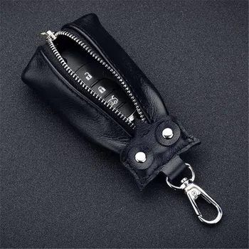 

Personality Handmade Design Leather Housekeeper Key Wallet Pulling Owl Style Key Storage Bag Car key Case