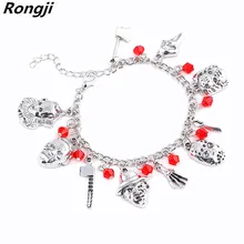 10 шт. "Кошмар на улице Вязов" Стивен Кингс это Пенни Вайз Джейсон Хоккей Фредди Крюгер крик ужасов браслет