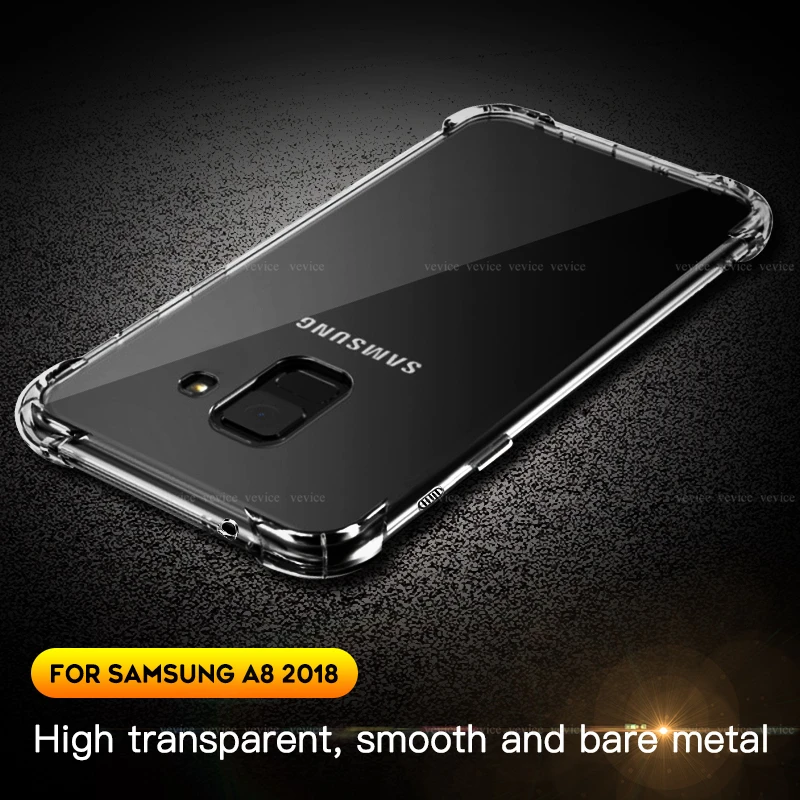 Силиконовый противоударный чехол с подушкой безопасности для Samsung A70 A50 A40 A30 A20 A10