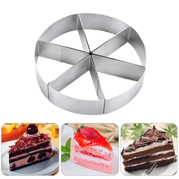 

Cake Decorating Tools 6 Points Triangular Mold Round Mousse ring Stainless Steel Cake Cookie Mold Pastry Slicers Baking Tools