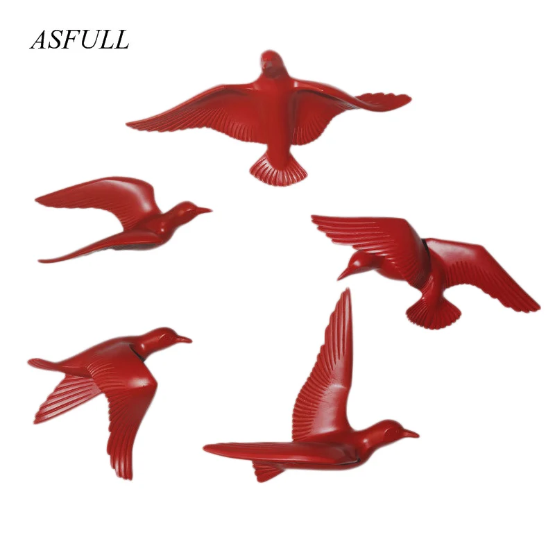 PROD 4000407162637 ASFULL Creative Wall 3d Resin Birds Sticker Living
Room Animal Figurine Wall Murals tv Wall Background and Decorative Home
Decor