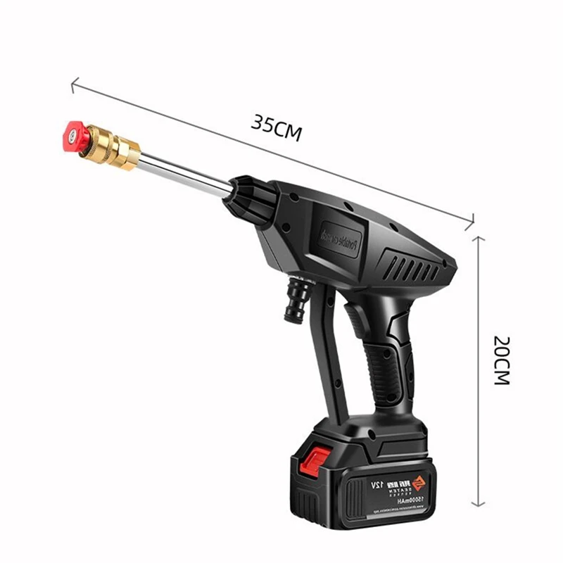 Real Wireless High Pressure Car Wash Water Gun 25V