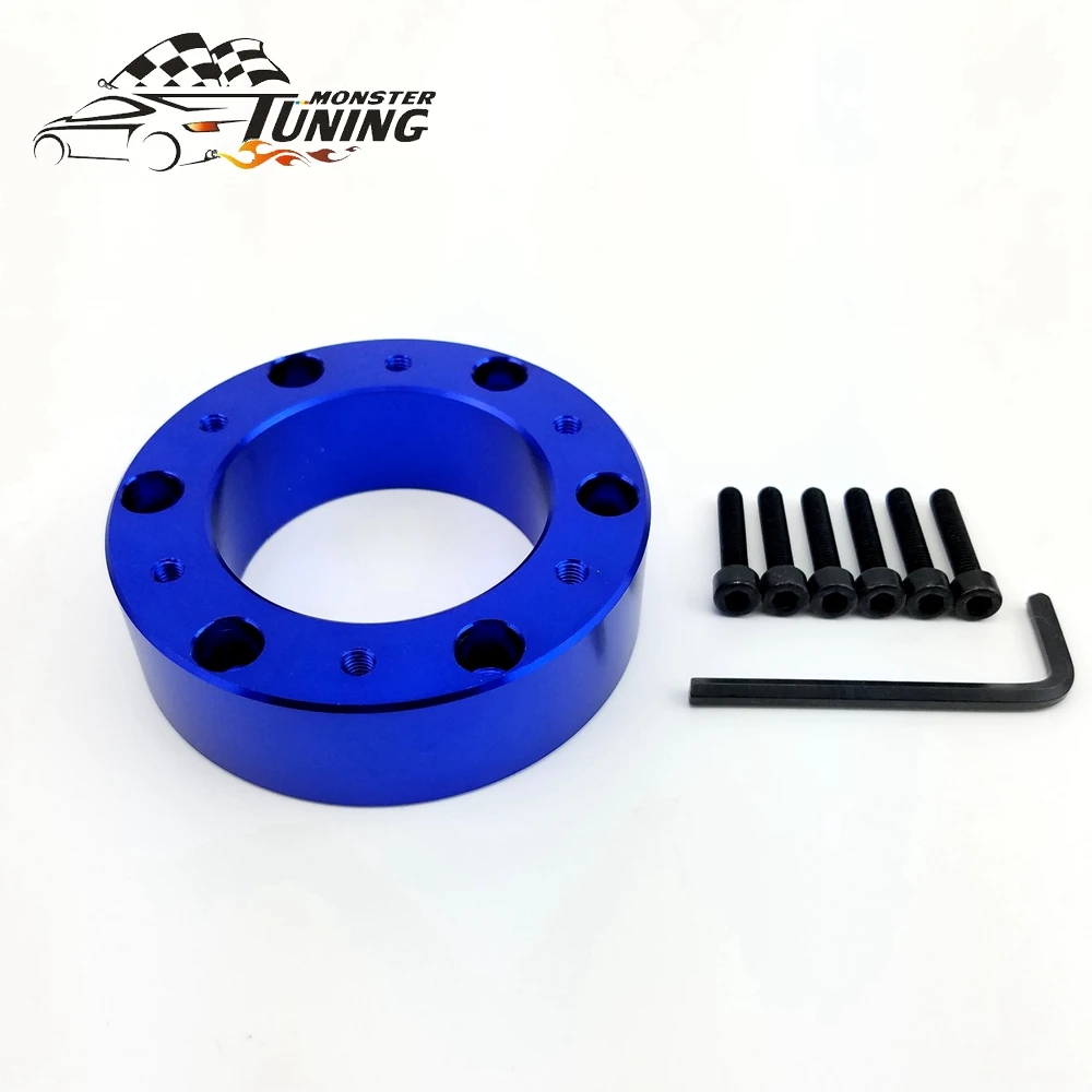 Aluminium Alloy 25mm Thick Steering Wheel Spacer Hub Adapter Black High Quality