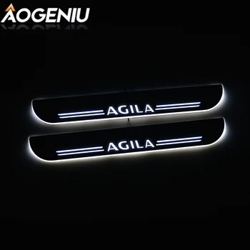 

LED Door Sill Acrylic Compatible For OPEL AGILA A H00 B H08 2000-2014 Pedal Exterior Scuff Plate Moving Light Car Accessories