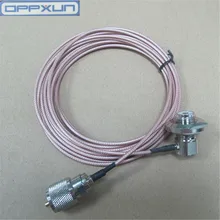 

Oppxun Zuiver Koper 50-1 .5 Lijn 5 M Lengte SO239 Interface Lijn Voor Kenwood TM261 TM471 TK868 Qyt 7900D 8900 Radio 'S
