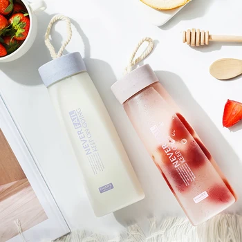

Portable Creative Water Bottles Cute Large Outdoor Eco Friendly Shaker Drink Water Bottles Gourde Inox Home Drinkware DB60SP