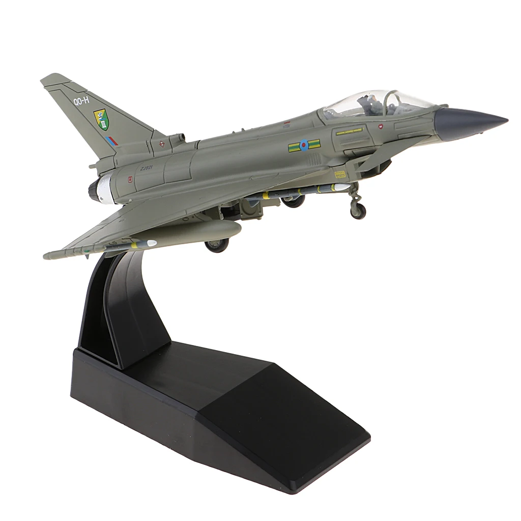 1:100 Scale EF-2000 Fighter Typhoon Aircraft Model - Diecast Fighter Plane Replica