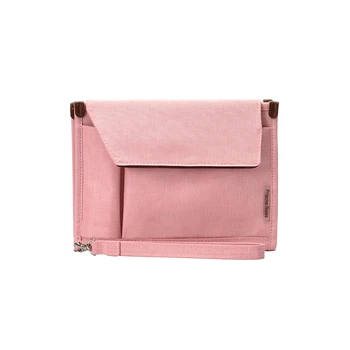 

Men Women Briefcases Multi Function Storage Bag Stationery Purse Makeup Organizer Pure Color