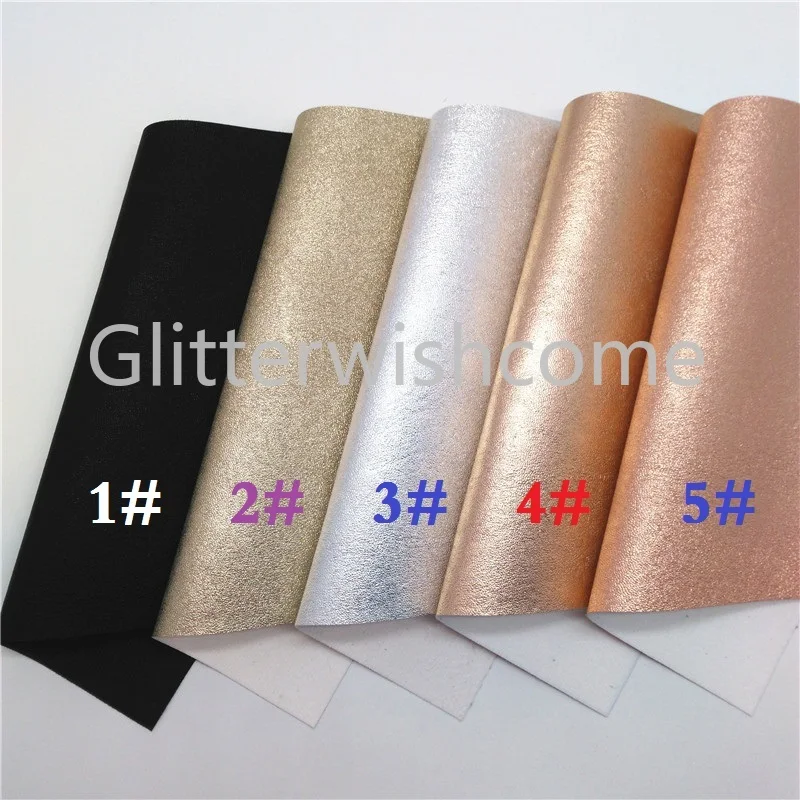 Glitterwishcome 21X29 см A4 размер винил для бантов металлик искусственная кожа ткань, синтетическая искусственная кожа листы для бантов, GM654A