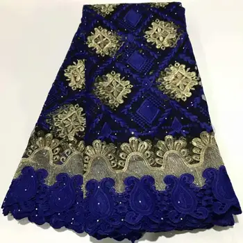 

African french tull net lace stone african cord guipure lace african lace fabric 5yards nigerian lace fabric for dress ZQ-A265