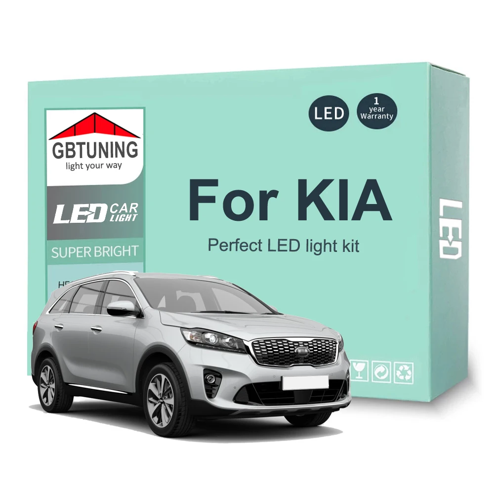 Kit d'ampoules LED pour éclairage intérieur, lampe Canbus, KIA Sportage
