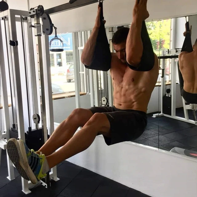 Fitness Abdominal Muscle Belt Hanging AB Sling Straps Hanging Pull-Ups Training Horizontal Bar Gym Home Unisex 3