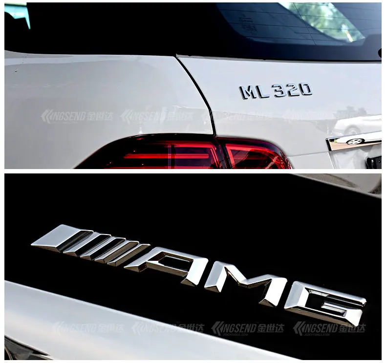 Подходит для Mercedes ML класс логотип автомобиля Ml300 модифицированные ML350 ML400 наклейки на бампер стандартные наклейки на бампер с буквами